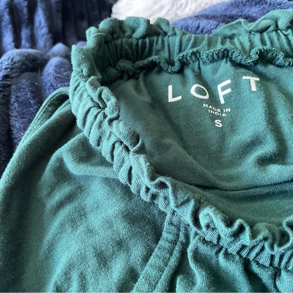 LOFT Dark Green Halter Tank Top - Picture 5 of 5